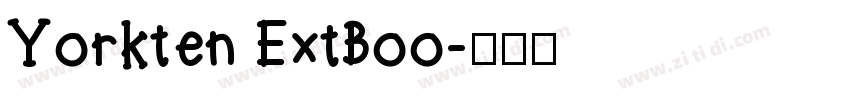 Yorkten ExtBoo字体转换